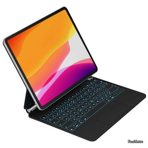 �y���������ziPad Air 13�C���`(2026 M4/ 2025 M3/2024 M2) iPad Pro��3/4/5/6����12.9�C���` i-Pad�L�[�{�[�h�t���P�[�X ���{��z�� �����x�g���b�N�p�b�h �V���[�g�J�b�g�L�[�z�� LCD�f�B�X�v�� 7�F�o�b�N��
