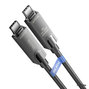 �y���������z���t�@�C�o�[ USB-C�P�[�u�� 10M�A10Gbps USB 3.2 Gen 2 8K@60Hz�E4K@144Hz�Ή��AMicrosoft Azure/Logitech Brio 4K�E�F�u�J����/USB-C�P�[�u��/Aver/Vaddio�E�F�u�J����/Intel RealSense�Ή� USB 3.1 Gen 2