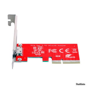 �y���������zPCI-E 3.0 Express 4.0 x4 - Oculink �O�� SFF-8612 SFF-8611 �z�X�g�A�_�v�^�[ �u���P�b�g�t�� PCIe SSD�p