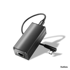 �y���������zPoE ���� USB-C �ւ̃R���o�[�^�[ �A�_�v�^�[�AType-C �o�͓d�͂ƃC�[�T�l�b�g 2 in 1�A�X�}�[�g�t�H��/�^�u���b�g/���b�v�g�b�v�p�ő� 45W 5V ���� 20V �[�d�A1000 Mbps ���[�g�A�v���O �A