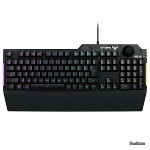 �y���������z�Q�[�~���O�L�[�{�[�h RA04 TUF GAMING K1/JP ��p�{�����[���m�u �h�� RGB�Ɩ� ���X�g���X�g