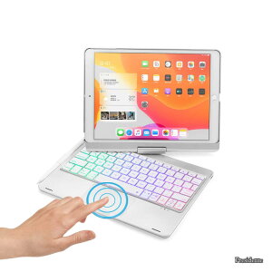 �y���������ziPad9 iPad8 iPad7 iPad Air3 Pro10.5 �L�[�{�[�h �^�b�`�p�b�h���� �o�b�N���C�g �P�[�X ��̌^ �܂��� iPad ��9/8/7���� �J�o�[ �g���b�N�p�b�h �L�[�{�[�h�t�� iPad 10.2�C���` 10.5�C���` 