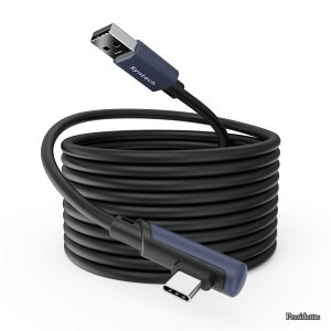 �y���������zLink �P�[�u�� 5M �Ή�Oculus/Meta Quest 3S/Meta Quest 3�AQuest2/Pro/Pico 4/Ultra �A�N�Z�T������� PC/SteamVR �ƌ݊�������A���� PC �f�[�^�]���AVR �w�b�h�Z�b�g�p USB 3.0 ���� USB C �P�[�u���A�u