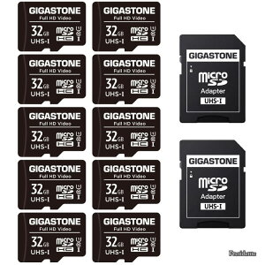 �y���������z�}�C�N��sd�J�[�h 32GB 10�Z�b�g microSDHC U1 C10 90MB/s UHS-I �t��HD ���� SD�A�_�v�^�[2���t��