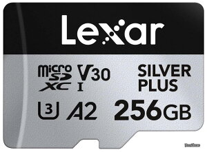 �y���������zSilver Plus 256GB Micro SD�J�[�h �ő�205MB/s MicroSDXC UHS-I�t���b�V���������[�J�[�h �A�_�v�^�[�t�� C10 U3 A2 V30�Ή� �t��HD 4K UHD ����TF�J�[�h �h���[�� �A�N�V�����J���� �g�ь^�Q�[���@