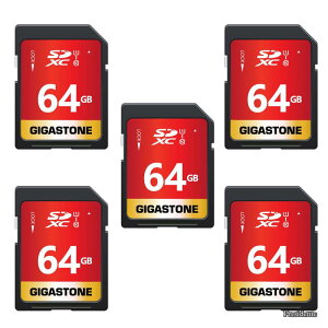 �y���������z64GB SD�J�[�h 5�Z�b�g SDXC UHS-I U1 C10 80MB/s �������[�J�[�h �t��HD �r�f�I �f�W�^���J���� �����L�^ �~�j�P�[�X5�t��
