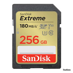 �y���������z(�T���f�B�X�N) 256GB Extreme (�G�N�X�g���[��) SDXC UHS-I �������[�J�[�h - C10/U3/V30/4K/UHD SD�J�[�h - SDSDXVV-256G-GNCIN