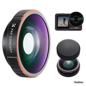 �y���������zCONCEPT Osmo Action 4/5 PRO�p �t�B���^�[ (�L�p�����Y) �����Y�t�B���^�[ �����Y�ی� �\�t�g���� AGC���w�K���X �����ߗ� �v���e�N�g�t�B���^ 28�w�i�m�R�[�e�B���O �����h�� �����ȒP