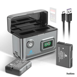 �y���������zEN-EL14a EN-EL14 �݊� �o�b�e���[ 2�� 1500mAh & LED�[�d�� 2�䓯���[�d/LED�����\��/PD15W �}���[�d/SD�J�[�h���[�t�� �Ή��@�� Nikon DF D5600 D5500 D5300 D5200 D5100 D3500 D3400 D3300 D3200 D3100 Coolpix P700