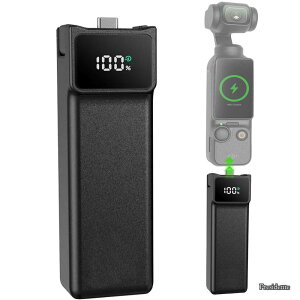 �y���������zpocket 3/4 �o�b�e���[�n���h�� �[�d�n���h�� �d�͂̃f�W�^���\�� �o�b�e���[ Pocket 4�o�b�e���[ Type-C �[�d�z���_�[ 5000mAh 1/4�l�W�� �ڑ��\ �O�r/���B��_/�u���P�b�g dji osmo pocket 