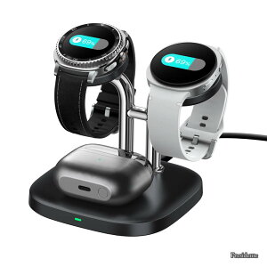 �y���������zWatch �[�d�� �X�^���h 2�䓯���AGalaxy Watch 8/8 Classic/Ultra (2025)/Ultra/7/6/6 Classic/5 Pro/5/4/3/Active 2/1�Ή��ASwanScout 704S
