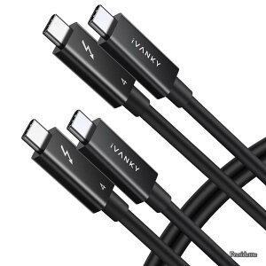 �y���������zThunderbolt 4 �P�[�u�� 0.7m+1.5m 240W�}���[�d 8K�f���o�� 40Gbps �����f�[�^�]�� USB-C & USB-C �P�[�u�� iPhone17/Air/16/16e/15 �[�d MacBook Air Pro iPad Pro/Air ���Ή�