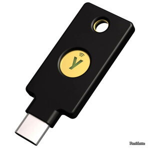 �y���������z�Z�L�����e�B�L�[ YubiKey 5C NFC USB-C/FIDO2/WebAuthn/U2F/2�i�K�F��/���ϋv��/�ϏՌ���/�h��
