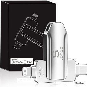�y���������z�M���z Apple MFi�F�� 128GB iPhone USB�������b���K�e�ʁb������ �A�C�t�H���b�ʐ^/����/�A���� �����o�b�N�A�b�v�biPhone 16 15 �^�C�vc usb������ Android�Ή��biOS Lightning �������[