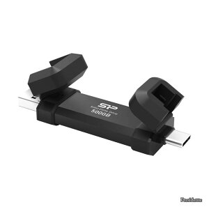 �y���������zPower 500GB DS72 �O�t��SSD ���� �|�[�^�u��SSD �X�e�B�b�N�^SSD USB Type-A/USB Type-C 3.2 Gen 2 (�u���b�N) 5�N����ۏ� SJ500GBUC3S72V1KSC Amazon����