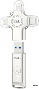 �y���������z4in1 128GB iPhone �O�t�� USB������?�t���b�V���h���C�u 3in1�ϊ��A�_�v�^ �O���X�g���[�W �X�e�B�b�NLightning��Type-C��iPhone17/16/15�V���[�Y/iPad�V���[�Y/Android�X�}�z/Mac/PC�ȍ��݊��� �v