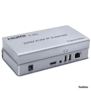 �y���������zHDMI KVM IP �G�N�X�e���_�[�AIP RJ45 �C�[�T�l�b�g CAT6 6 a �J�X�P�[�h�ڑ� USB �L�[�{�[�h �}�E�X UTP/STP �o�R�� H.264 ���T�|�[�g���܂��B