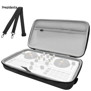 �y���������zDJ Controller Case Compatible with Hercules DJControl Mix Ultra Hard Shell Protection with Dual Zippers Mesh Pocket & Comfortable Handle for DJ Live Show & Travel (�O���[)