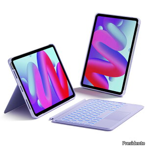 �y���������ziPad Air 11�C���` M4 2026/M3 2025/M2 2024�p ���E���L�[�{�[�h�t���P�[�X ��/�c�u iPad Air ��8/7/6/5/4����APro 11�C���` ��4/3/2/1����Ή� �g���b�N�p�b�h�t���L�[�{�[�h 7�F�o�b�N���C�g��