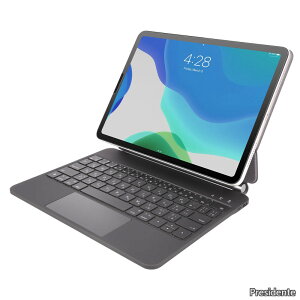 �y���������zHL128 iPad Air 4/5/6�AiPad Pro /11�Ή��X�}�[�g�}�O�l�b�g�t���[�e�B���O�f�U�C���A�g���b�N�p�b�h�t���L�[�{�[�h�P�[�X�A7�F�o�b�N���C�g�A���{��z��A�u���b�N
