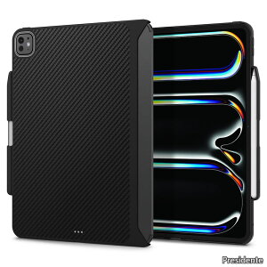 �y���������ziPad Pro 13�C���` M5/M4 (2025/2024) �P�[�X �ϏՌ� �ČRMIL�K�i�擾 ���h�~ �f�B�e�[���݌v ���U�[ �G���]�E�A���~�h ACS07009 (�u���b�N)