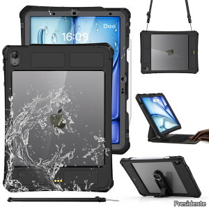 �y���������zDoo iPad Air 11 M4/M3/M2�p �h���P�[�X (2026/2025/2024)/iPad Air ��5/4���� �h���P�[�X �C�[�p�b�h �G�A 11/10.9�C���`�Ή� �����C�J�o�[ IP68�h�� �ϏՌ� �X�^���h�ƃX�g���b�v�t�� Pencil Pro/2��