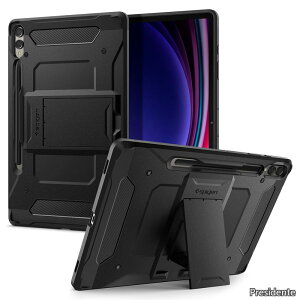 �y���������zGalaxy Tab S10 Plus �P�[�X Galaxy Tab S9 Plus �J�o�[ �Ռ��z�� �ϏՌ� �[�d �L�b�N�X�^���h 2�d�\�� �ϋv�� �^�t�E�A�[�}�[�v�� ACS06835 (�u���b�N)