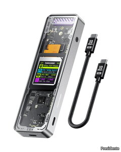 �y���������zM.2 NVMe SSD �O�t���P�[�X USB 3.2 Gen 2 Type-C (10 Gbps) 2230/2242/2260/2280�T�C�Y��NVMe PCIe�ɑΉ�����n�[�h�f�B�X�N�P�[�X �X�P���g���݌v (Silver)