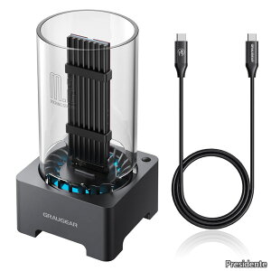 �y���������zUSB4 M.2 NVMe SSD�O�t���P�[�X 40Gbps M.2 SSD�h�b�L���O�X�e�[�V���� M.2�P�[�X ��p�t�@���t�� UASP�g�����T�|�[�g Thunderbolt 4/3�Ή� �����\�`�b�v �H��s�v ���t���ȒP [G-M2DK-U4-40G]