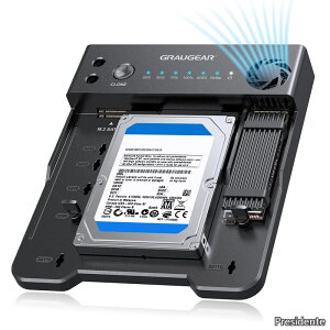 �y���������zM.2 NVMe & SATA SSD/HDD �n�[�h�h���C�u�h�b�L���O�X�e�[�V���� USB-C 10Gbps ���[�_�[/�N���[�i�[ SATA SSD&HDD to M.2 NVMe SSD�R���o�[�^�[ �I�t���C���N���[�j���O �c�[���s�v ������p�t�@