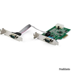 �y���������zRS232C�V���A��2�|�[�g����PCIe�J�[�h 16950 UART �W��&���[�v���t�@�C���ɑΉ� 921.4kbps Windows/Linux�Ή� PEX2S953LP