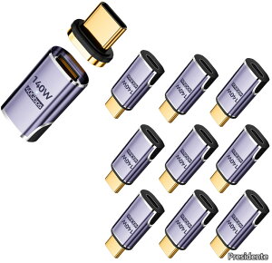 �y���������z�}�O�l�b�g USB C �ϊ� �A�_�v�^ I���^�yUSB4 40Gbps�����f�[�^�]��/140W PD�}���[�d/8K 60Hz HD�f���M���`���z Type C �ϊ� �A�_�v�^ �I�X ���X �ϊ� Thunderbolt 3 MacBook Pro/Air�₻�̑�Type-C�f�o