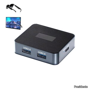 �y���������zto USB C �ϊ��A�_�v�^ 4K@60Hz XinYaa USB-C ���d DisplayPort to Type-C ���o�C�����j�^�[ XREA Beam USB-A �^�b�`�@�\�T�|�[�gXrea AR Switch B-0-X Steam deck PS4/5�Q�[���@�Ή�-6CM