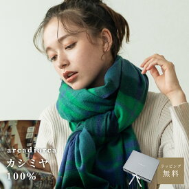 【50%オフクーポン有】カシミヤ 100% 大判 ストール 200cm×60cm チェック 無地 レディース 冬 おしゃれ カシミア フォーマル 女性 彼女 奥さん アルカディアルカ arcadiarca 大判ストール マフラー プレゼント ラッピング ギフト 誕生日