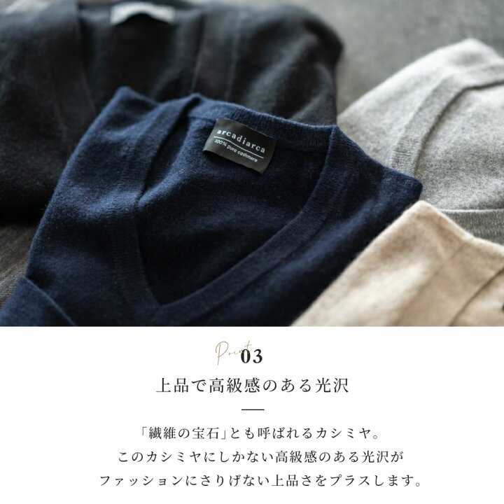 楽天市場】カシミヤ 100％ ベスト メンズ 前開き Vネック M L LL 3L 