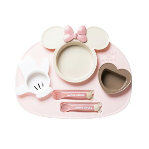 Disney ディズニー ランチプレート 出産祝い お食い初め 食器セット ギフトセット ミッキー ミニー 出産祝い 女の子 男の子 日本製 国産 ベビー キッズ 電子レンジ 割れない コップ お皿 スプ