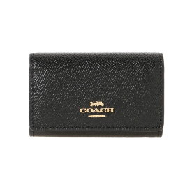 コーチ COACH 76741 クロスグレイン レザー 5連キーケース レディース 女性 母の日 ファッション ブランド IMBLK KEY CASE 即日 即日発送 あす楽