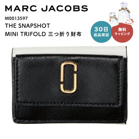 【30日返品保証】 マークジェイコブス MARC JACOBS マーク・ジェイコブス M0013597 THE SNAPSHOT MINI TRIFOLD 二つ折り財布 女性 母の日 レディース ファッション ウォレット スナップショット