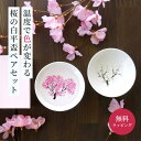 冷感桜 白平盃ペアセット 丸モ高木陶器 酒器 グラス 盃 おちょこ 冷酒グラス 冷酒 日本酒 ラッピング ギフト ペアギフ…