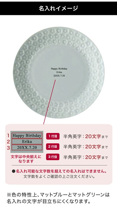 楽天市場】【4/1はP2倍】名入れ 北欧 フラワープレート 食器 皿 磁器 