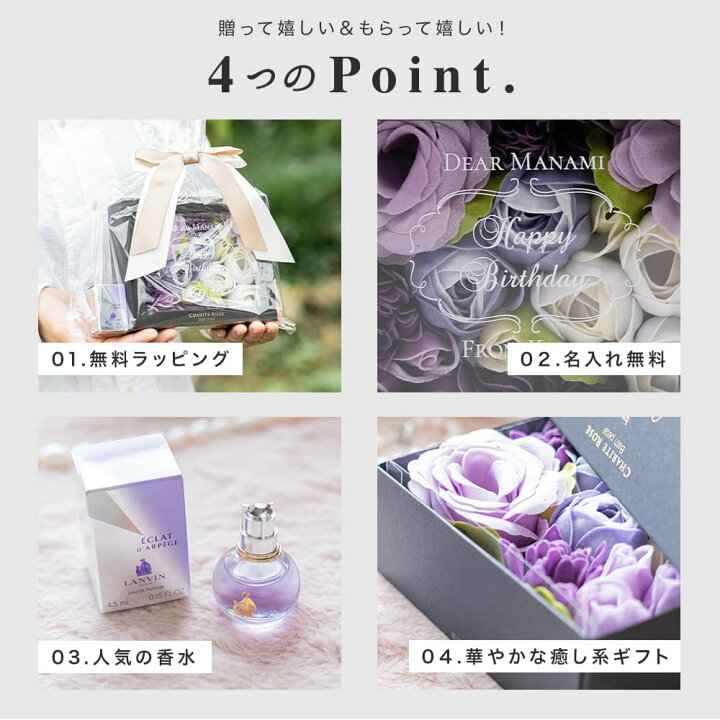楽天市場】ランバンミニ香水＆バスペタルSET 名入れ LANVIN エクラ 