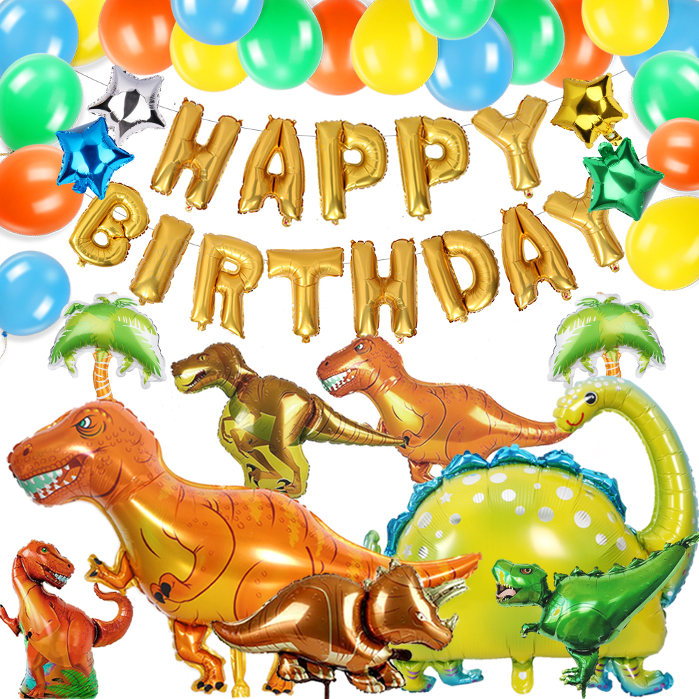 147円 女の子向けプレゼント集結 4個セット 恐竜バルーン パーティーグッズ ダイナソー 誕生日 キッズ 風船