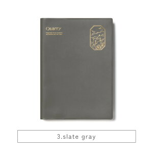 いろは出版 ノート Quarry notebook B6 GQB6 クオリー ノート メモ 方眼 5mm ログ アイデア B6 クオリーノートブック ノート メモ帳 ステーショナリー 文具 日記帳 仕事用 勉強用 方眼ノート 横罫 無地
