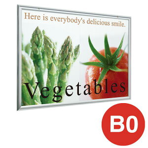 ポスターパネル 314 S B0 ヨコ ステン ベルク almode 店舗用品 販促 ポスター パネル フレーム 額縁 ディスプレイ 屋内仕様 V開き 直付け