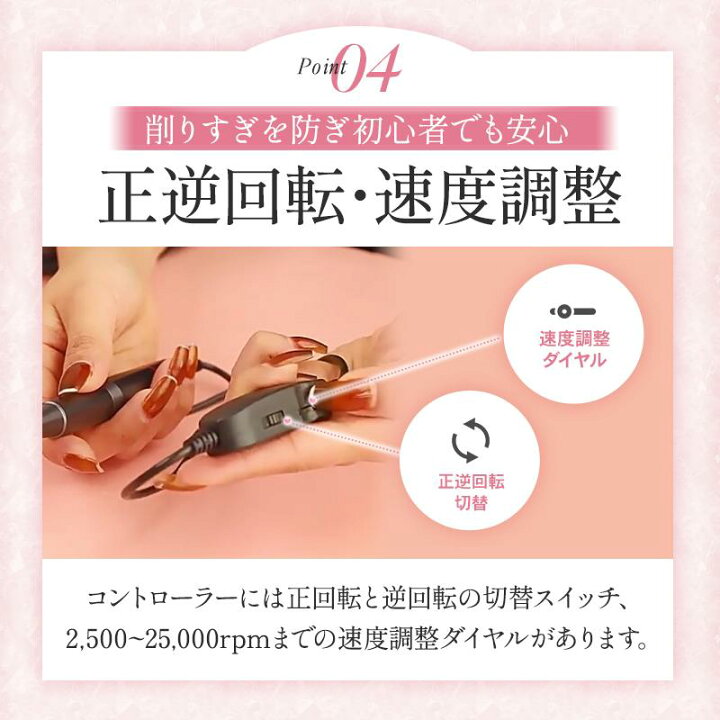 楽天市場】電動ネイルマシン ネイルケアセット ジェルネイル 研磨 爪 