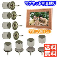 reiri マグネット 写真貼 穴なし プッシュピン マグネット 8個セット ネオジム磁石 強力 画鋲 マグネット…