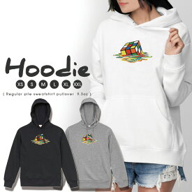 パーカー レディース メンズ スウェット パーカー プルオーバー hoodie 長袖 フード付き ペア カップル S M L XL XXL おそろ 大人かわいい おしゃれ ルービックキューブ カラフル おしゃれ 海外