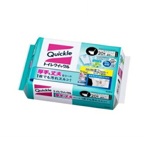 花王 トイレクイックル トイレ掃除シート ジャンボパック つめかえ(20枚入)【正規品】