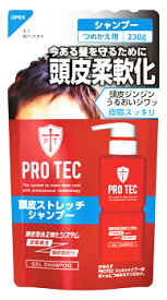 【5個セット】 PRO TEC(プロテク) 頭皮ストレッチ シャンプー つめかえ用 230g×5個セット 【正規品】【t-5】