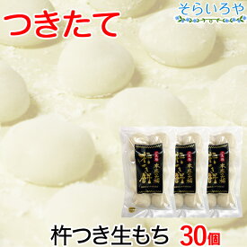 餅 杵つき餅 30個 約1.2kg 福岡県築上町産 【クール便のため同梱不可】 無添加 丸餅 おもち 正月 お歳暮 ギフト お雑煮 鍋に 本庄の大楠 生もち 小餅 ヒヨクモチ つきたて ふるさと納税で人気